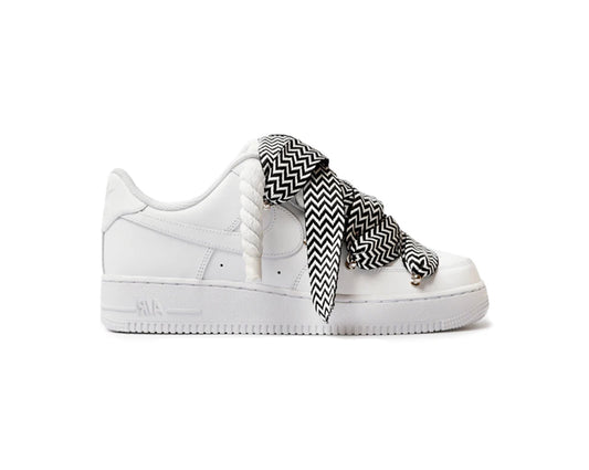Nike Air Force 1 Low White - Biele Rope Šnúrky x Lanvin laces